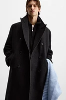 MANTEAU EN LAINE TEXTURE BOUCLÉE