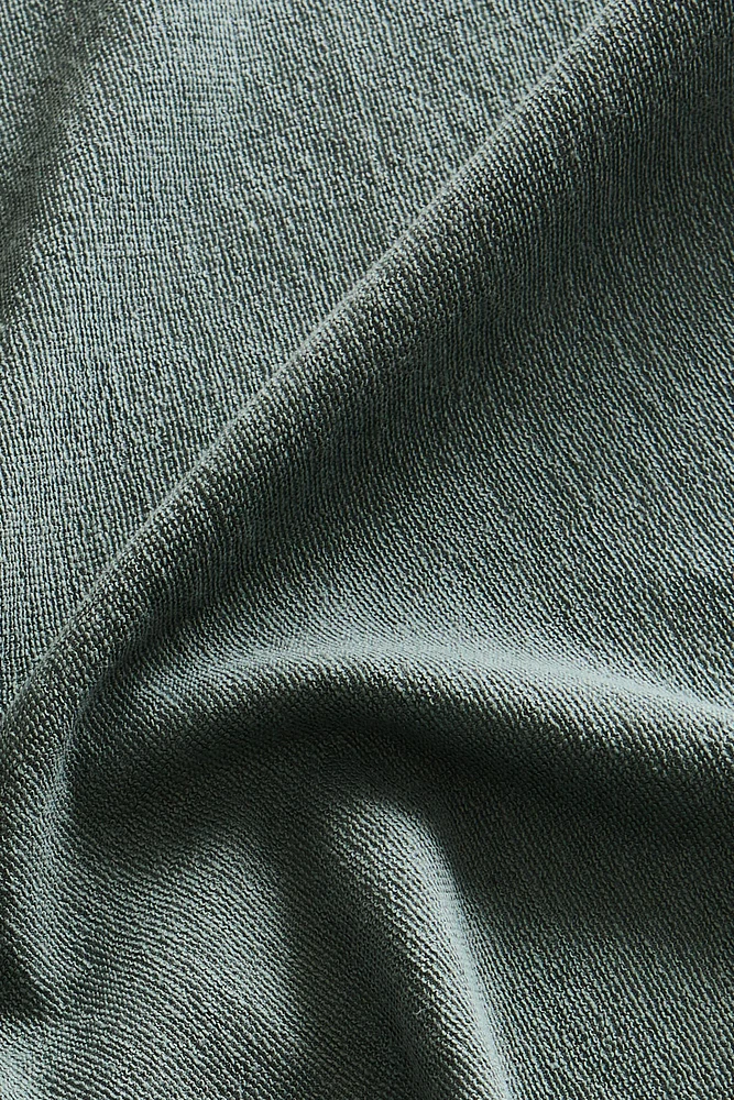 FRINGED COTTON BEACH TOWEL