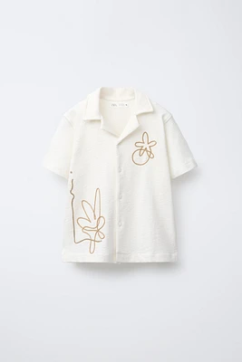 CORD EMBROIDERY SHIRT