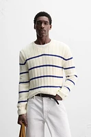 PULL EN JACQUARD À RAYURES ÉDITION LIMITÉE