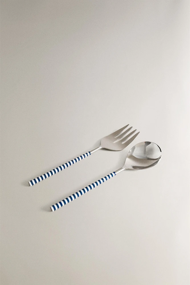 ENSEMBLE COUVERTS À SALADE (LOT DE 2)
