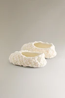 CHILDREN'S TEXTURED BALLET FLATS