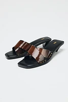 MULES KITTEN EN CUIR