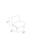 UPHOLSTERED BOUCLÉ WOOL ACCENT CHAIR