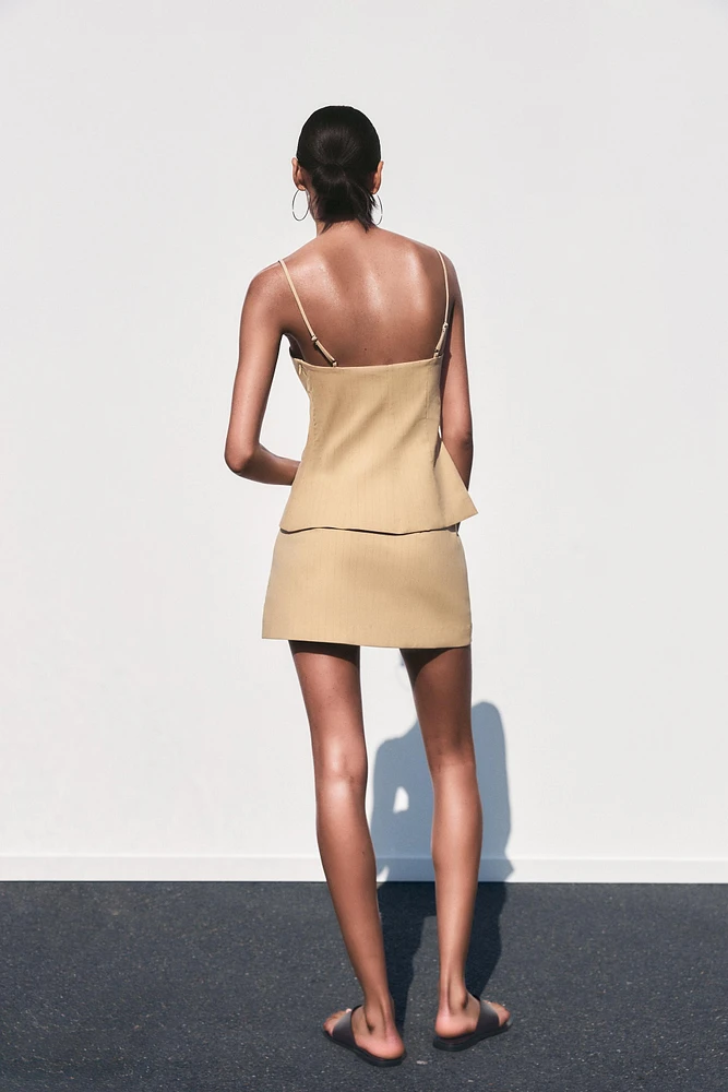 JUPE-SHORT À RAYURES TENNIS