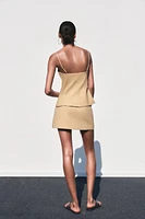 JUPE-SHORT À RAYURES TENNIS