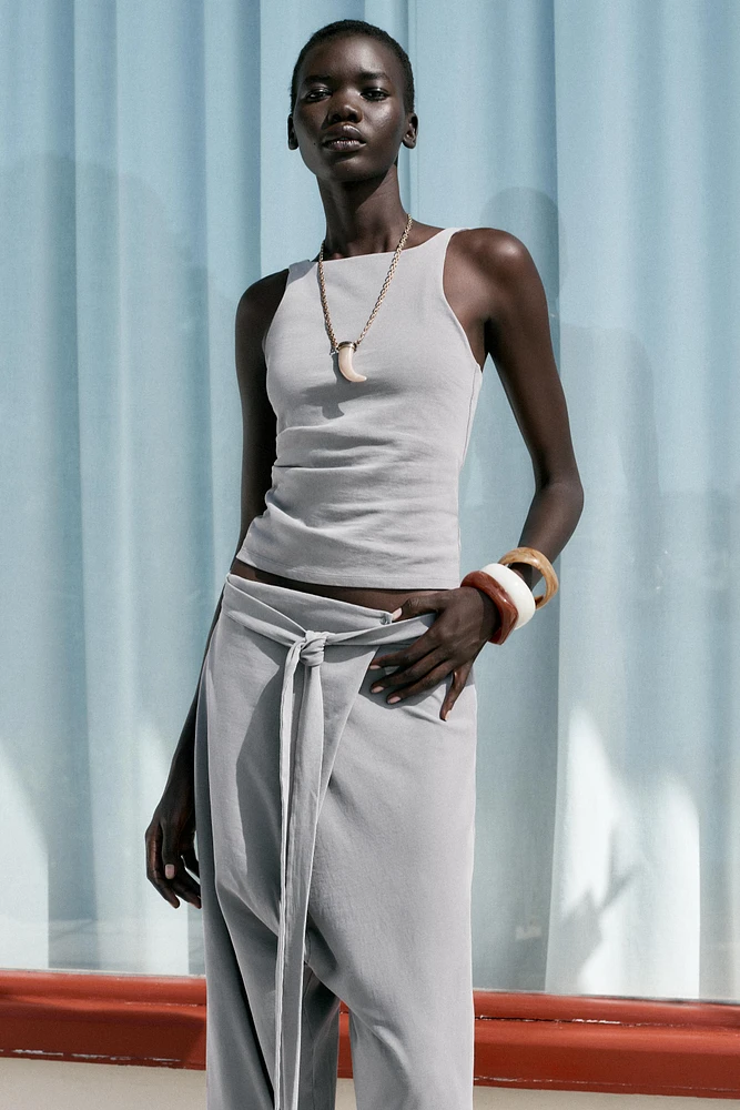 WASHED PLEAT TOP