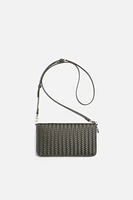 WOVEN CROSSBODY WALLET BAG