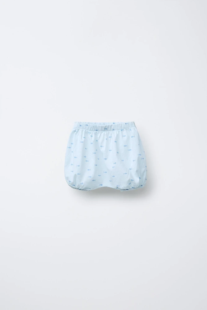 FISH PRINT BLOOMERS
