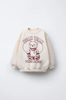 BEAR PRINT SWEATSHIRT