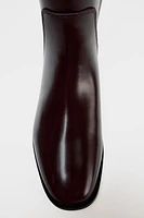TALL SHAFT FLAT BOOTS