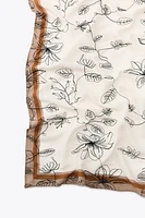 EMBROIDERED FLORAL SCARF