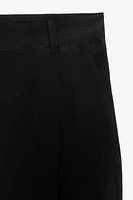 ZW COLLECTION CROPPED PLEATED PANTS