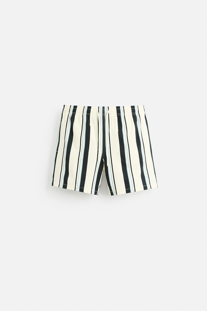 STRIPED MID-LENGTH SWIMSUIT