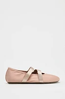 ELASTIC BALLET FLATS