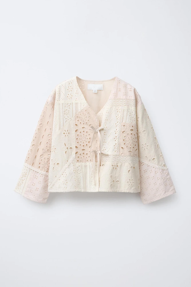 KIMONO PATCHWORK BRODERIE SUISSE