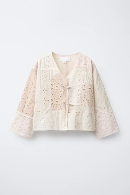 KIMONO PATCHWORK BRODERIE SUISSE