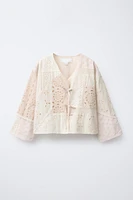 KIMONO PATCHWORK BRODERIE SUISSE