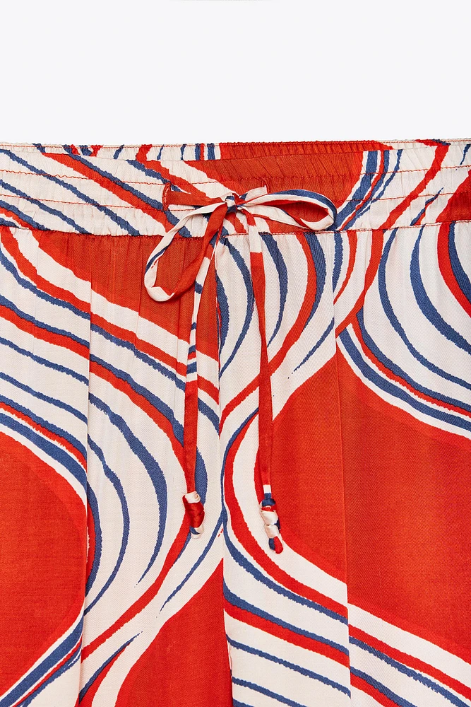 ZW COLLECTION PRINTED PAJAMA PANTS