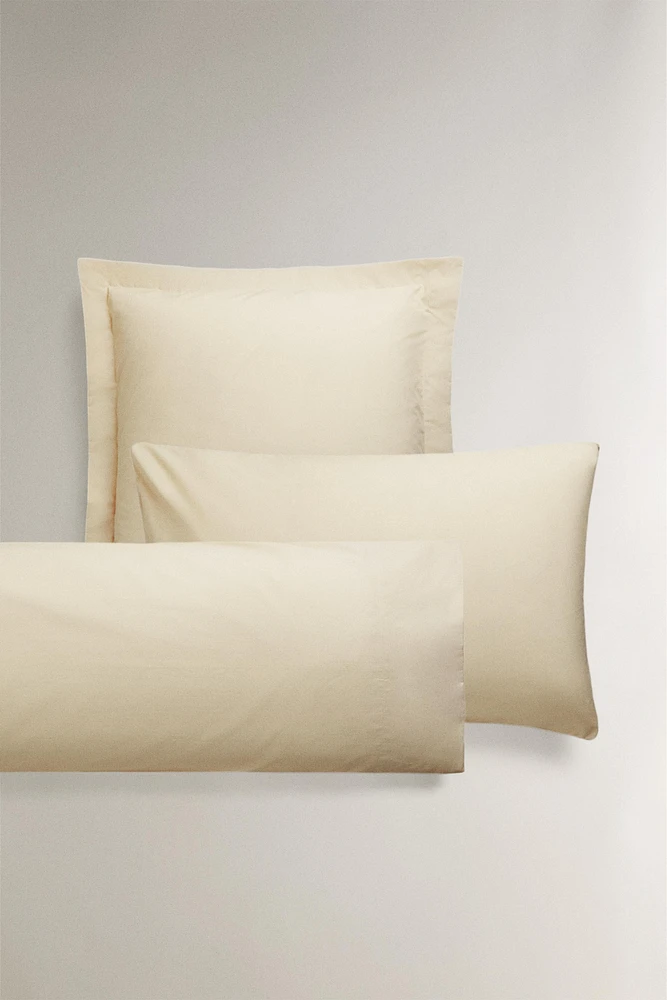 PERCALE COTTON PILLOWCASE ( THREAD COUNT