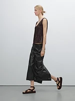 Strappy top with textured detail