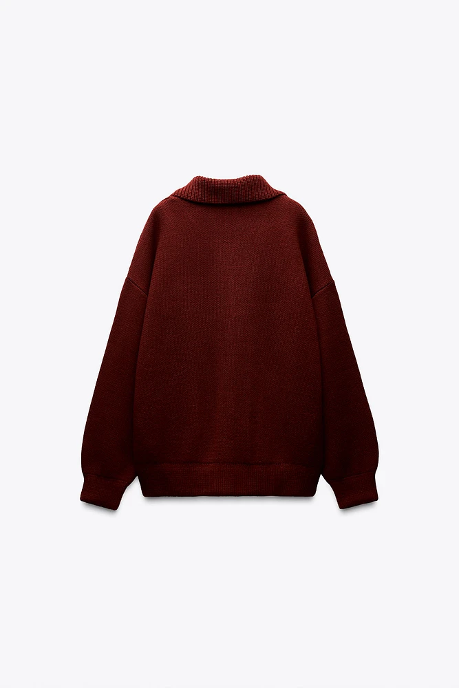 OVERSIZED KNIT JACKET