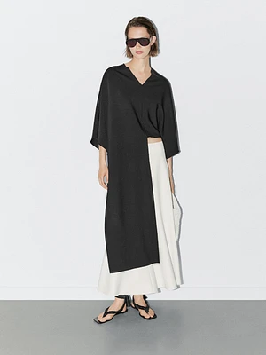 Blouse style cape coupe asymétrique - STUDIO