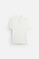 POLO EN MAILLE MÉLANGE VISCOSE