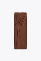 RUCHED NYLON SKIRT