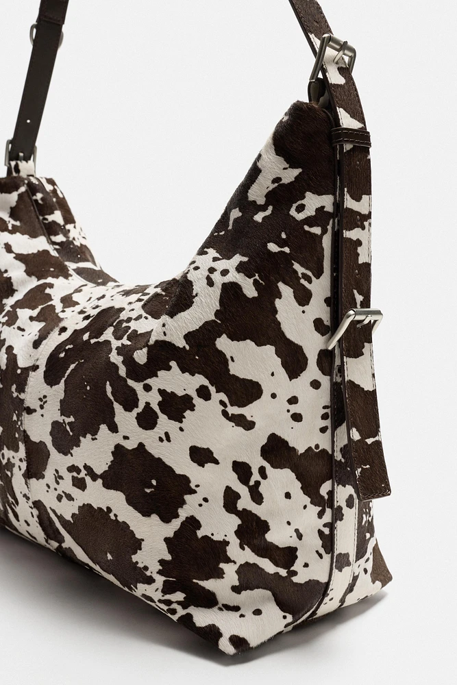 SAC SHOPPER EN CUIR À IMPRIMÉ ANIMALIER