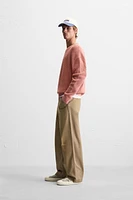 RIBBED WASHED SWEATER
