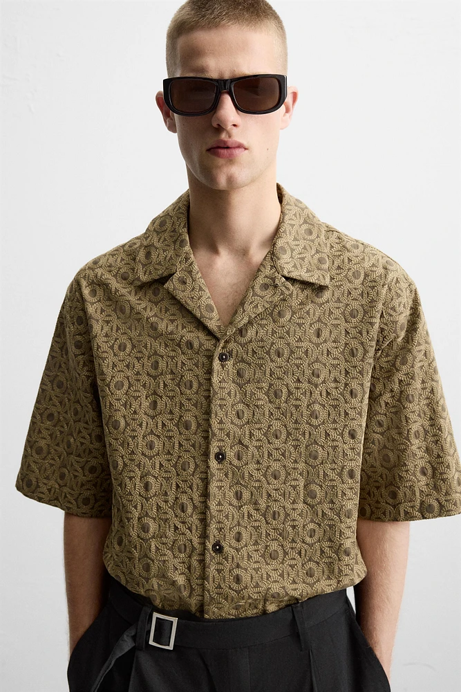 EMBROIDERED JACQUARD SHIRT