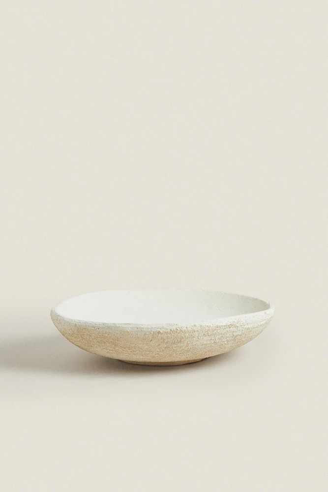 ROUGH-TEXTURE CERAMIC TRAY