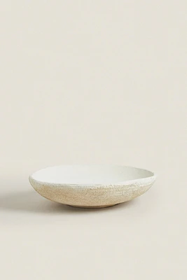 ROUGH-TEXTURE CERAMIC TRAY
