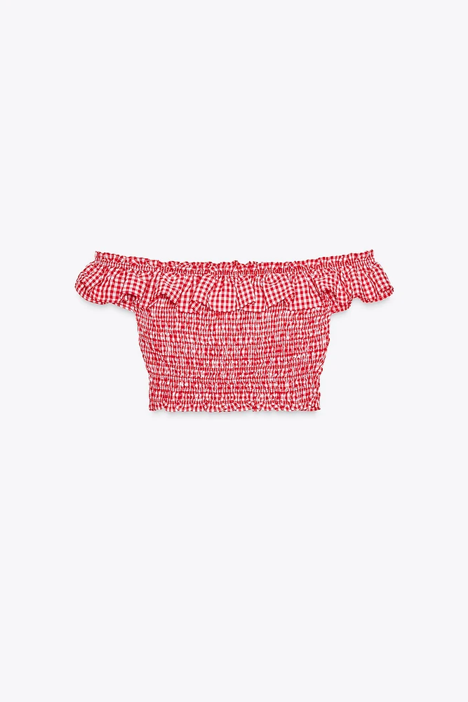 GINGHAM TOP