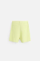 100% LINEN BERMUDA SHORTS