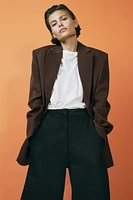 ZW COLLECTION 100% WOOL OVERSIZED BLAZER
