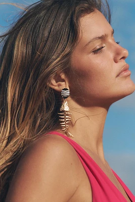 METALLIC FISH EARRINGS