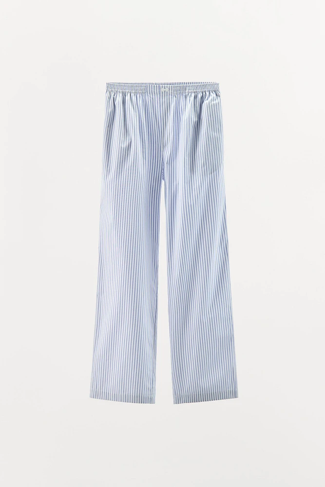STRIPED STRAIGHT LEG PANTS