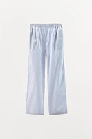 STRIPED STRAIGHT LEG PANTS
