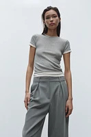 PLEATED CHINO PANTS