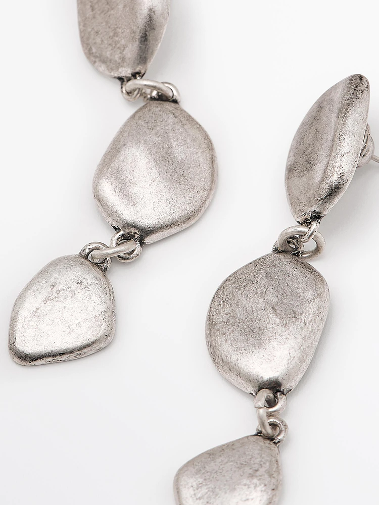 Boucles d’oreilles pendantes feuille