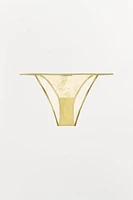 CULOTTE EN MESH BRODÉ