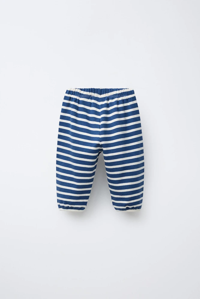 KNIT STRIPE PANTS