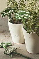 SET OF CERAMIC GARDEN PLANT MARKERS (SET OF 4)