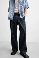 JEAN STRAIGHT FIT À CEINTURE