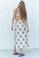 ROBE MI-LONGUE BRODÉE CUT OUT