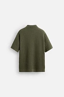 CHEMISE EN MAILLE STRUCTURÉE