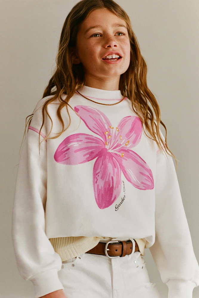 FLORAL SWEATSHIRT
