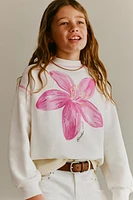 FLORAL SWEATSHIRT